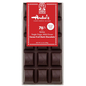 Single Origin Bolivia 75% Wild-Grown Cacao Fruit Dark Chocolate Bar