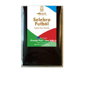 Chocolate packaging with visible branding and product details on a white background