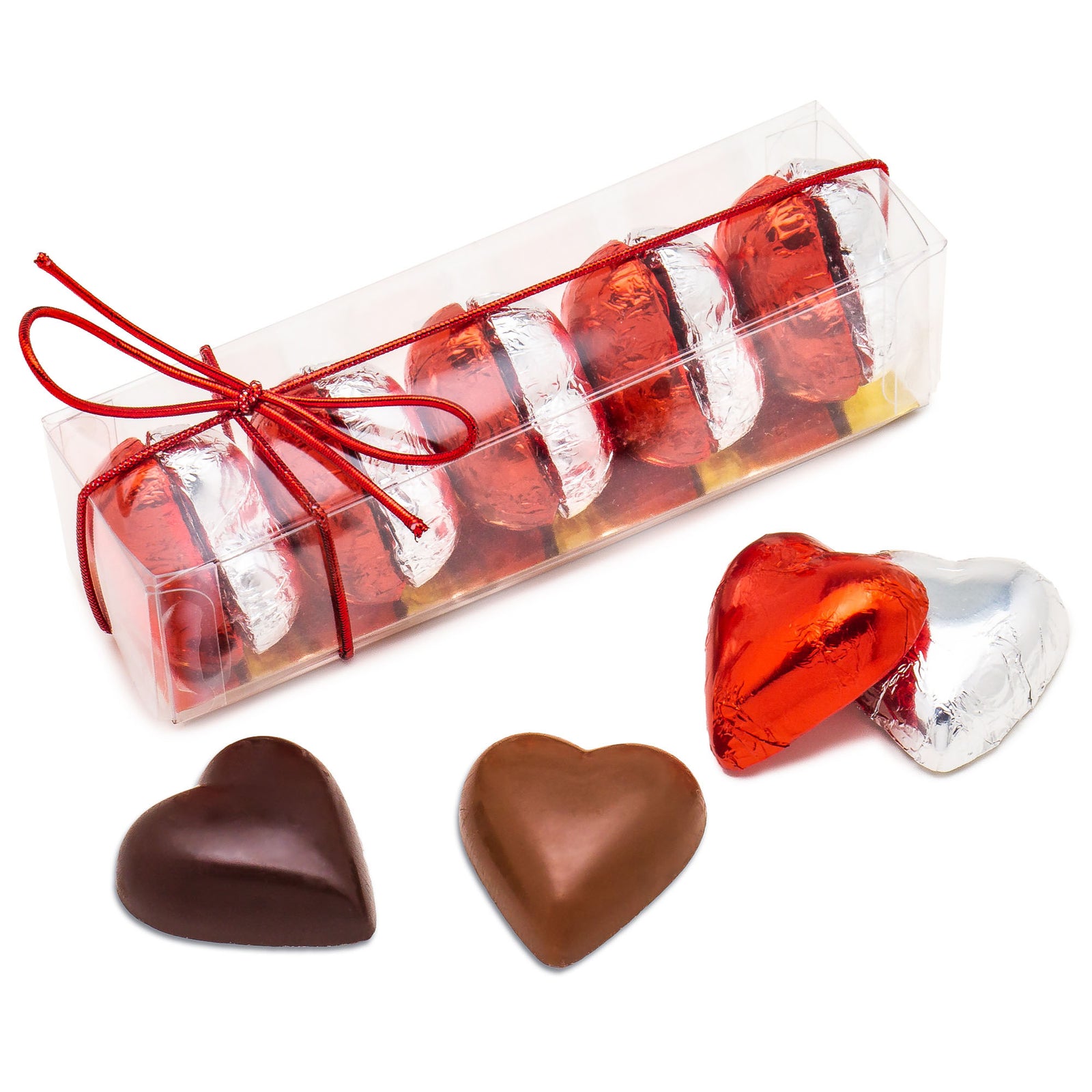 Milk + Dark Truffle Hearts