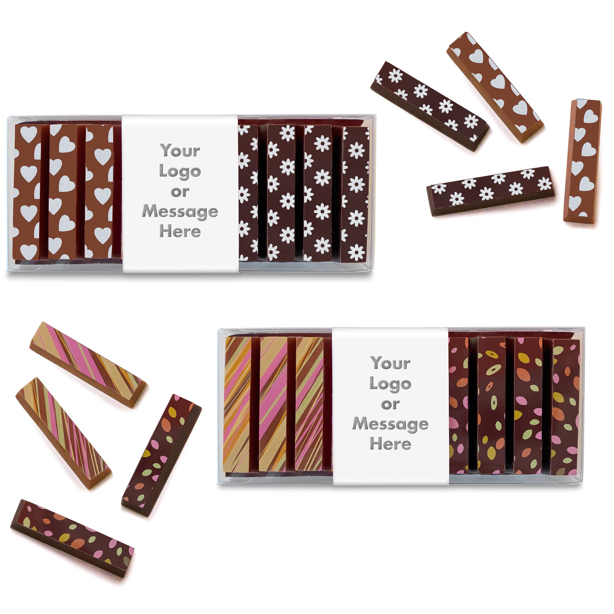Chocolate transfer designs