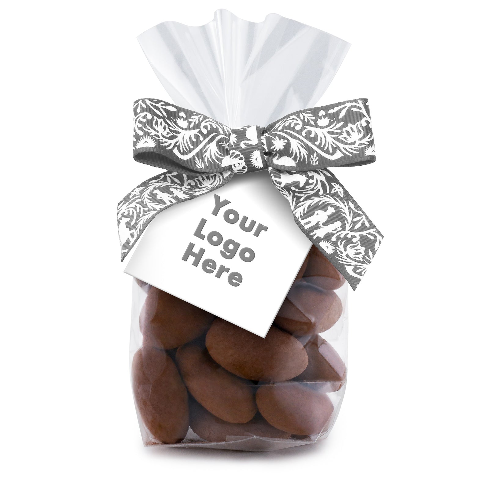 Chocolate Almonds - Favor bags with custom tags - Call to order